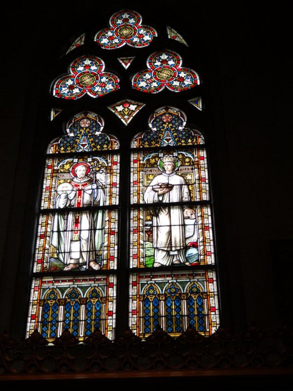 Billerbeck;sehr bunte Kirchenfenster im Dom
