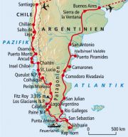 Route - Große Südamerika Reise 2004