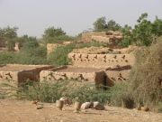 Dorf am Fluss Niger