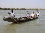 Auf dem Weg zu den Nilpferden im Niger