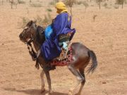 Tuarek-Reiter im Sonntagsstaat (Mali)