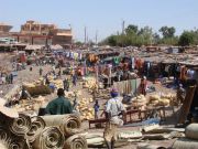 Hafen und Markt in Sevare am Niger