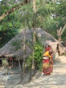 Hütten im Bengalischen Stil - Wände mit Schlamm verrieben
