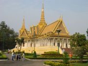 Königspalast in Phnom Penh-Residenz des Königs Norodom Shihamoni