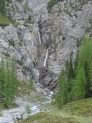 Sertig-Wasserfälle ( 1952 m ) bei Sertig Sand