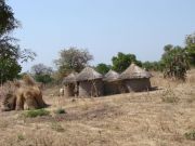 Rundhütten der Eingeborenen von Togo