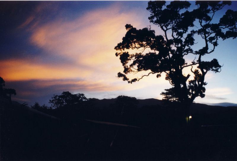 Sonnenuntergang am Arenal-See