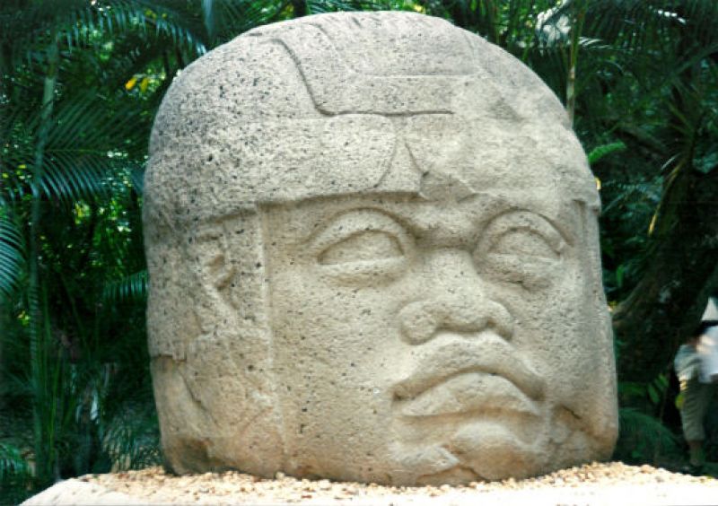 Olmeken-Statue im La Venta Park