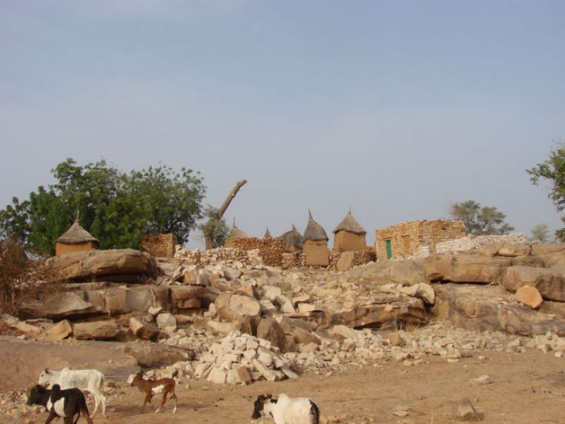 Dogon-Dorf - Hütten aus Stein