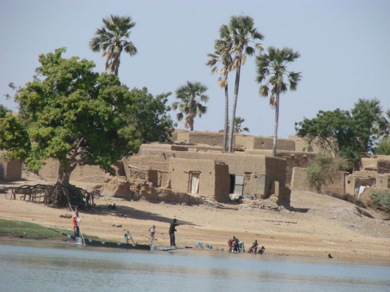 Siedlung am Niger