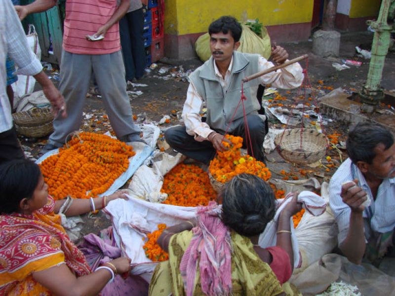 Kolkata - Blumenmarkt