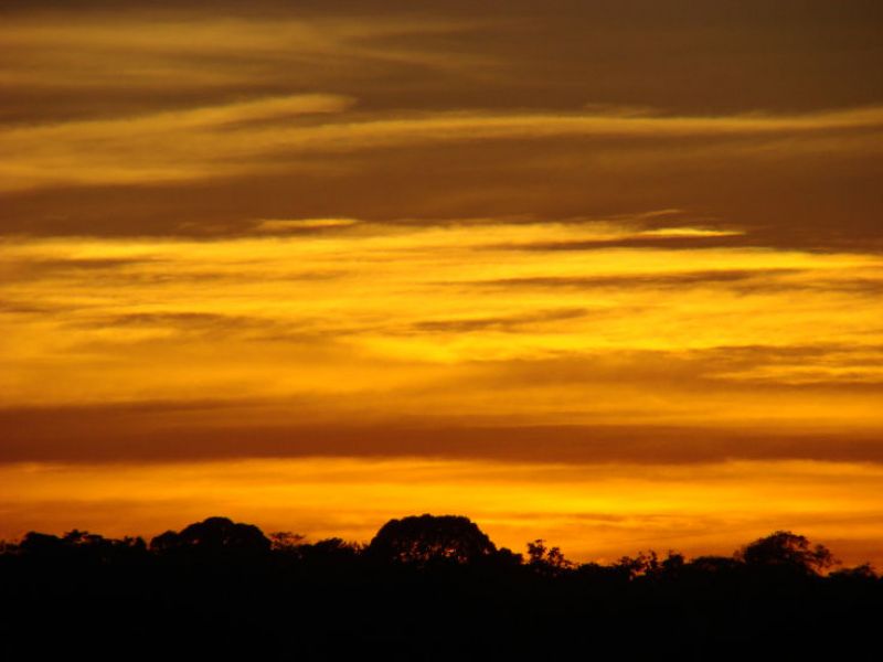Sonnenuntergang am Ara-See