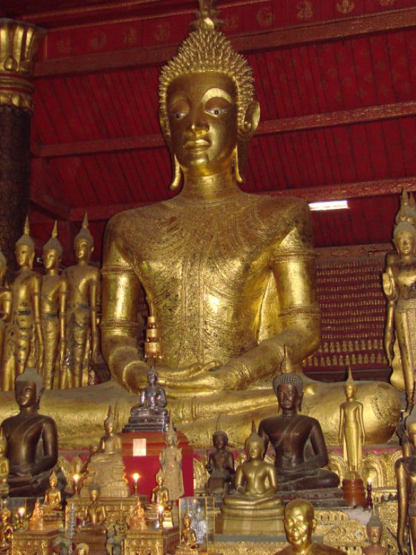 Buddha im Königspalast in Luang Prabang