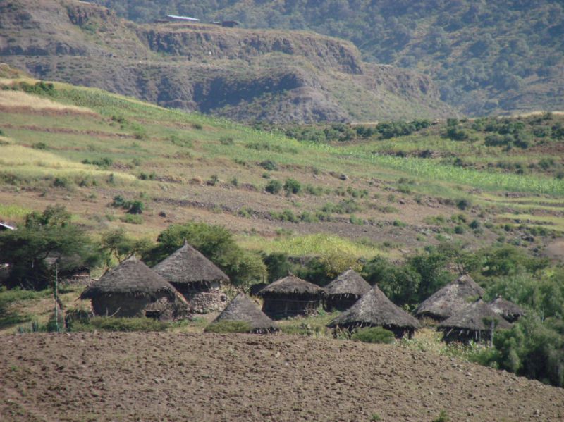 Dorf in der Nähe von Lalibela